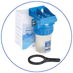 Aqua Filter Συσκευή Φίλτρου Νερού Μονή Κεντρικής Παροχής Διατομής ½" με Ανταλλακτικό Φίλτρο 733