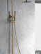 Imex Adjustable Shower Column with Mixer 88-124 cm Gold