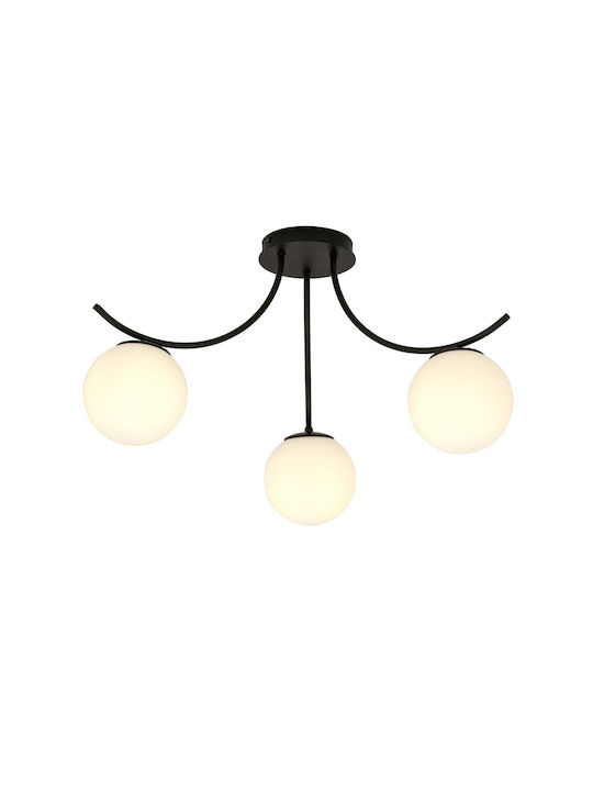 Emibig Boston Ceiling Light with Socket E14 Black