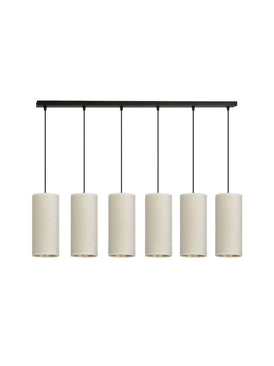 Emibig Pendant Chandelier for 6 Bulbs E27 White