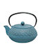 Flower Teekanne Gusseisen Blau 1000ml