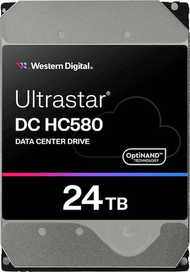 Western Digital Ultrastar DC HC580 24TB HDD Σκληρός Δίσκος 3.5" SATA III 7200rpm με 512MB Cache για Server / Καταγραφικό 0F62796