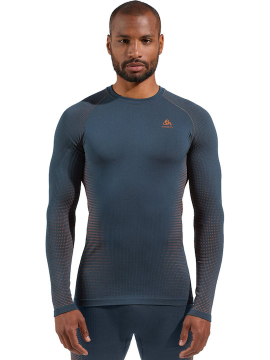 Long Sleeve Athletic Blouse ''India Ink''