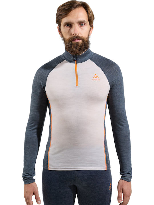 Performance Wool 150 Πουλόβερ Μακρυμάνικο Silver Cloud