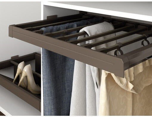 Emuca Wardrobe Hanger for Pants Brown 223-6930013### 1pcs