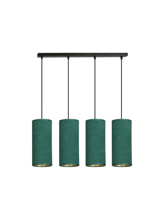 Emibig Pendant Chandelier for 4 Bulbs E27 Green