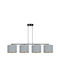 Emibig Pendant Chandelier for 4 Bulbs E27 Gray