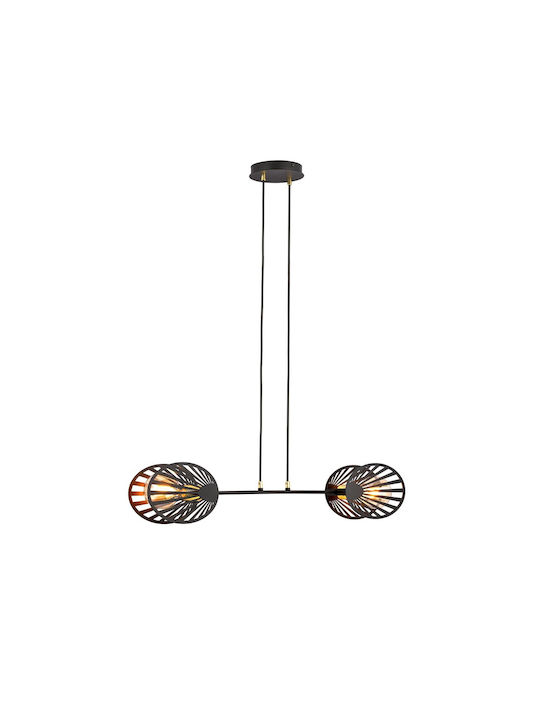 Emibig Pendant Light Two-Light for Socket E27 Black