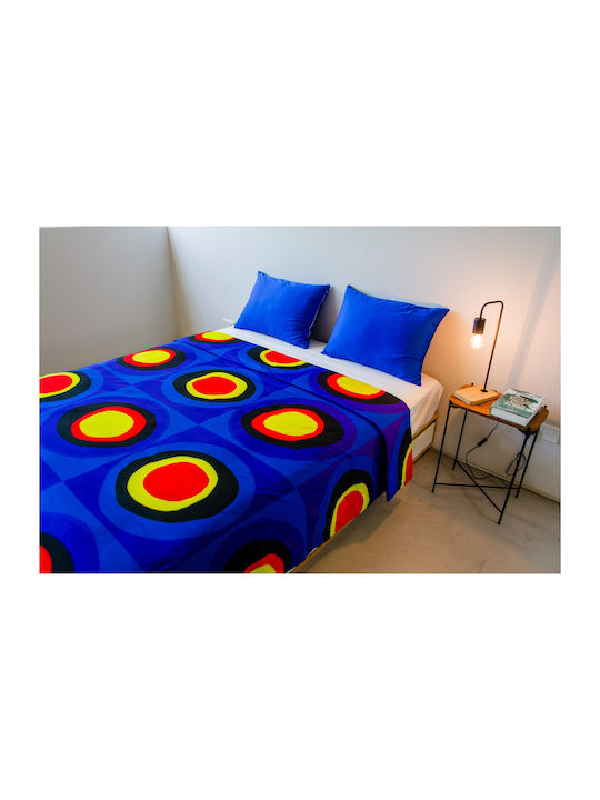 Duvet Cover Set Double 200x200cm Blue