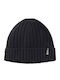 Beanie Unisex Beanie with Rib Knit in Black color
