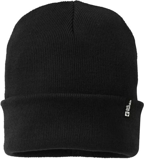 Beanie Unisex Beanie with Rib Knit in Black color