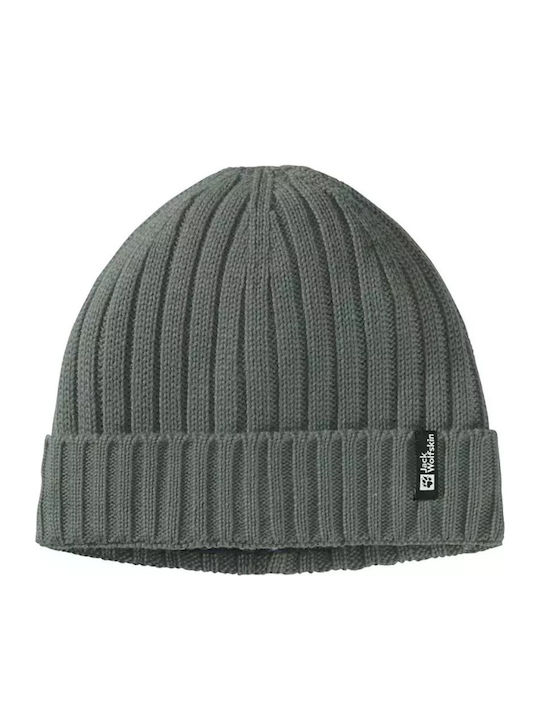 Beanie Unisex Beanie with Rib Knit in Green color