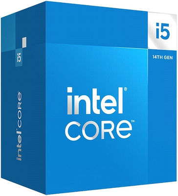 Intel Core i5-14400 1.8GHz Επεξεργαστής 10 Πυρήνων για Socket 1700 σε Κουτί με Ψύκτρα