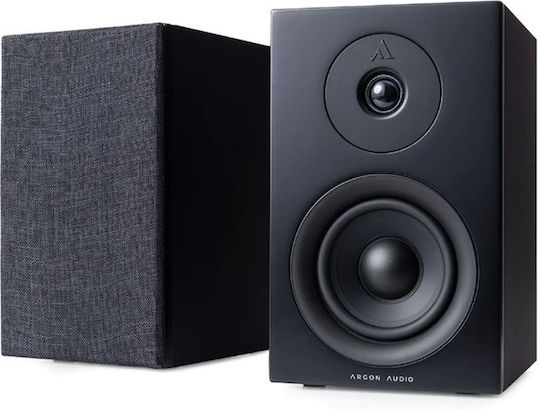 Argon Audio Forus 4 Ζεύγος Ηχείων Hi-Fi Βιβλιοθήκης 2 Δρόμων Π23.9xΒ18.9xΥ14.8εκ. Μαύρο