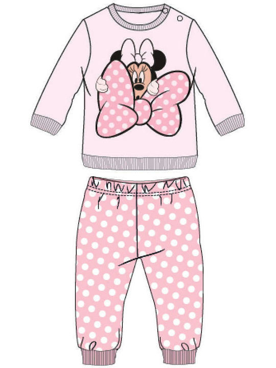 Disney Kids Pajamas Winter Cotton Pink