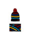 Tuc Tuc Kids Beanie Set with Scarf Knitted Multicolour