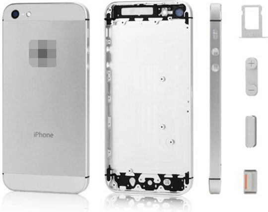 Κапак за замяна на батерията Заден Сребрист за iPhone 5.