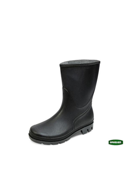 Stabplast Work Wellies with Fur Black -47