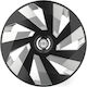 Versaco Car Hubcap Set Stratos with Fiat Emblem 15" 4pcs Black