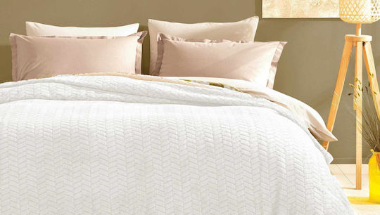 Linea Home Διπλή 200x220εκ. Εκρού