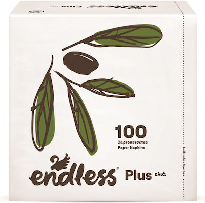 Endless 100 Χαρτοπετσέτες Plus Ελιά 20gr 5202995008459