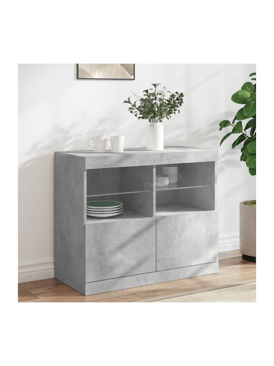 Sideboard Wooden Grey 81x37x67cm