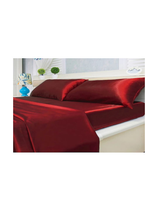 MayHome Pillowcase Set with Envelope Cover Red 50x70cm.