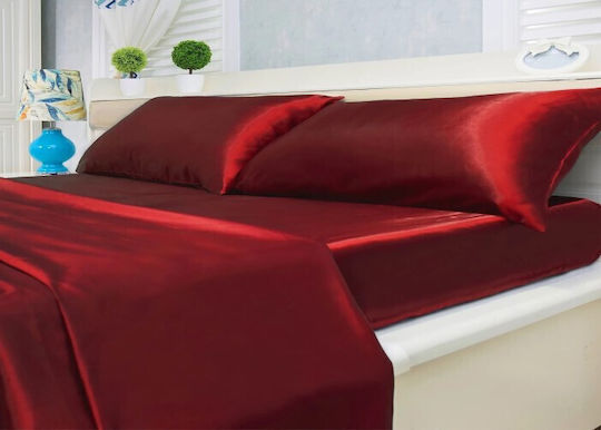 MayHome Σετ Μαξιλαροθήκες με Φάσα Κόκκινες 50x70εκ.