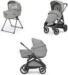 Inglesina Aptica Duo Verstellbar 2 in 1 Baby Kinderwagen Geeignet für Neugeborene Satin Grey 10.4kg