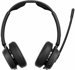 Epos IMPACT 1060T ANC MS TEAMS DUO Auf dem Ohr Multimedia-Headsets mit Mikrofon und Verbindung Bluetooth / USB-C in Schwarz Farbe