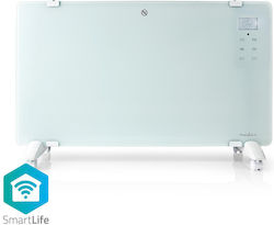 Nedis Konvektorheizung Boden 2000W mit elektronischem Thermostat und WiFi 83x52cm Weiß Nedis Konvektorheizung Boden 2000W mit elektronischem Thermostat und WiFi 83x52cm Weiß