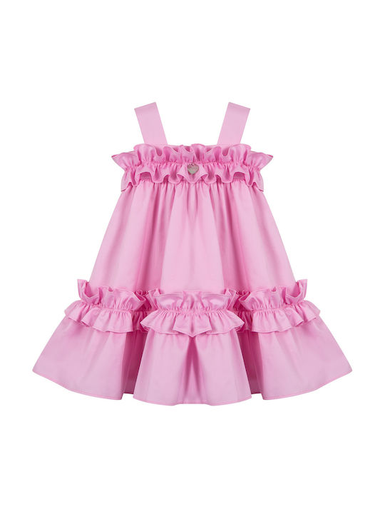 Lapin Παιδικό Φόρεμα Αμάνικο Ροζ