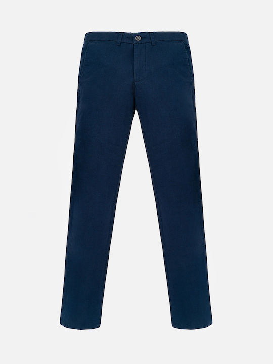 Fynch Hatton Men's Trousers Chino Dark Navy