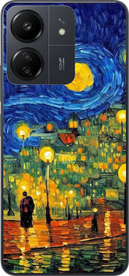 Xiaomi Redmi 13C / Poco C65 - Σχέδιο Street Van Gogh (Μαύρη Σιλικόνη)