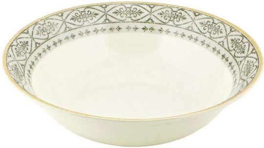 Oriana Ferelli Salatschüssel aus Porzellan Beige 23x23cm 1Stück