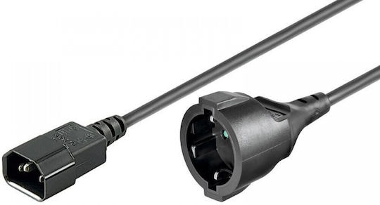 Manhattan Icoc Schuko - IEC C14 Cable 1.5m Μαύρο 216267