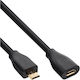 InLine USB 2.0 Cable micro USB-A female - micro USB-A male Μαύρο 1.5m 32715P