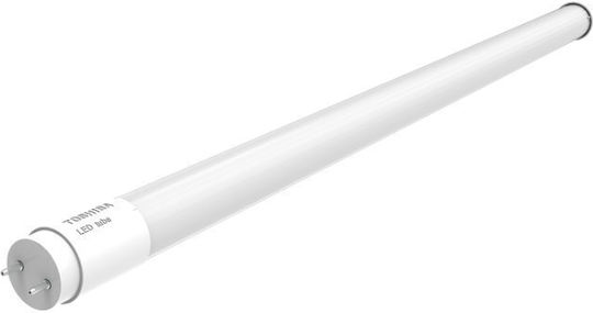 Toshiba LED Bulb 9W Fluorescent Type 60εκ. for Socket G13 and Shape T8 Cool White