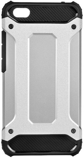 Tough Back Cover Σιλικόνης Ασημί (Huawei Mate 10 Lite)