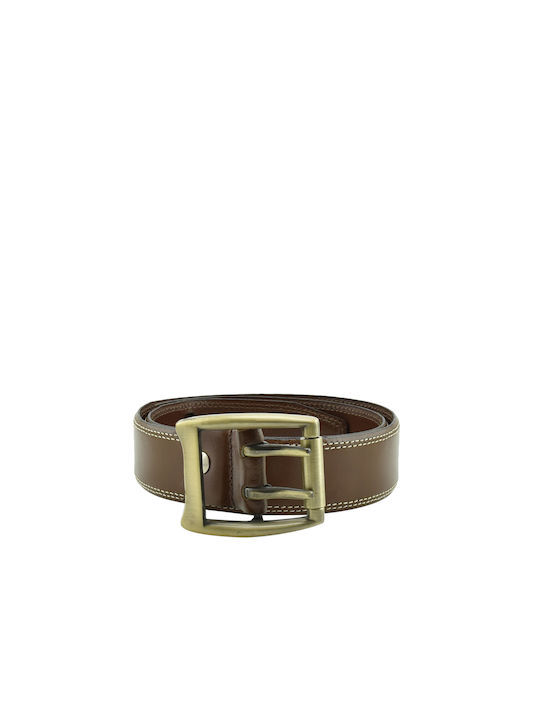 The Greeks O GR Men's Leather Belt Brown