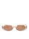Le Specs Work It Unisex Sunglasses with Transparent Plastic Frame and Transparent Lens LSP2102371