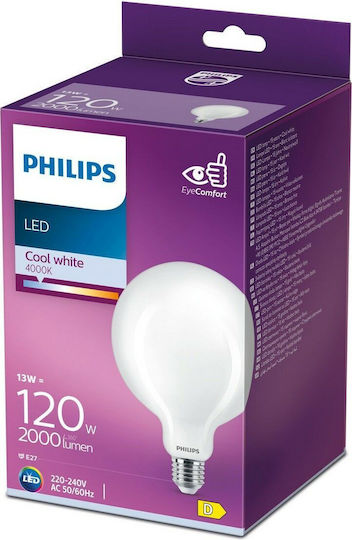 Philips Λάμπα LED 13W 177mm για Ντουί E27 Φυσικό Λευκό 2000lm