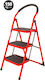 ForHome Leiter Metallisch mit 3 Stufen