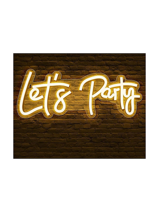 Party Neon Διακοσμητικό Φωτιστικό LED 58x25εκ.