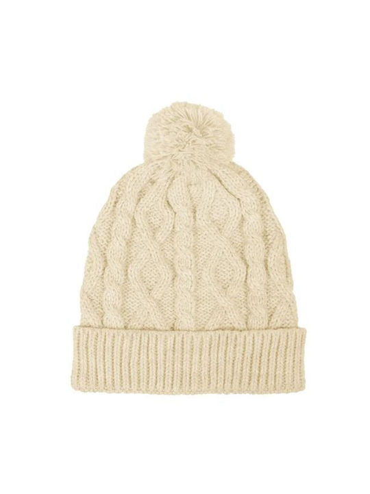 Stamion Σκουφί Kids Beanie Knitted White