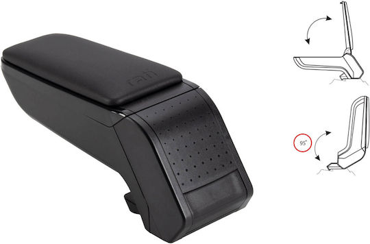 Rati Armster Car Leather Armrest Universal Ford Fiesta Mercedes-Benz S-Class Black