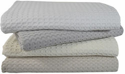 Homeline Einzelhoteldecke Pique Blau 160x235cm 10Stück Homeline Einzelhoteldecke Pique Blau 160x235cm 10Stück