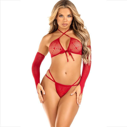 Leg Avenue 3 Pieces Top Red