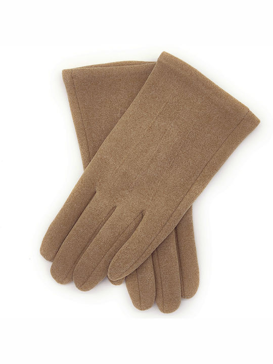 Gift-Me Men's Leather Touch Gloves Beige
