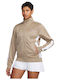 Damen Sweatshirtjacke Beige